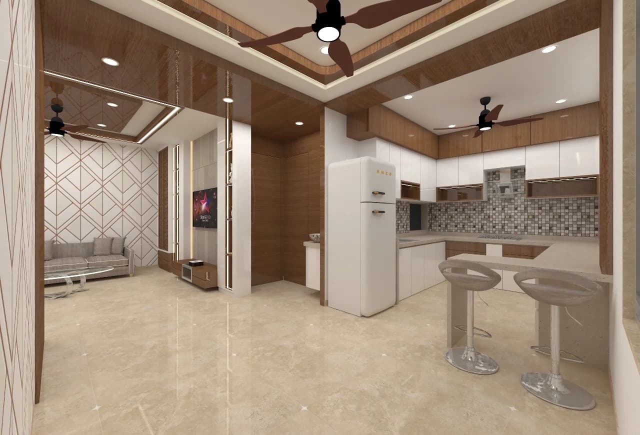 Open-Concept Modular Kitchen & Bar